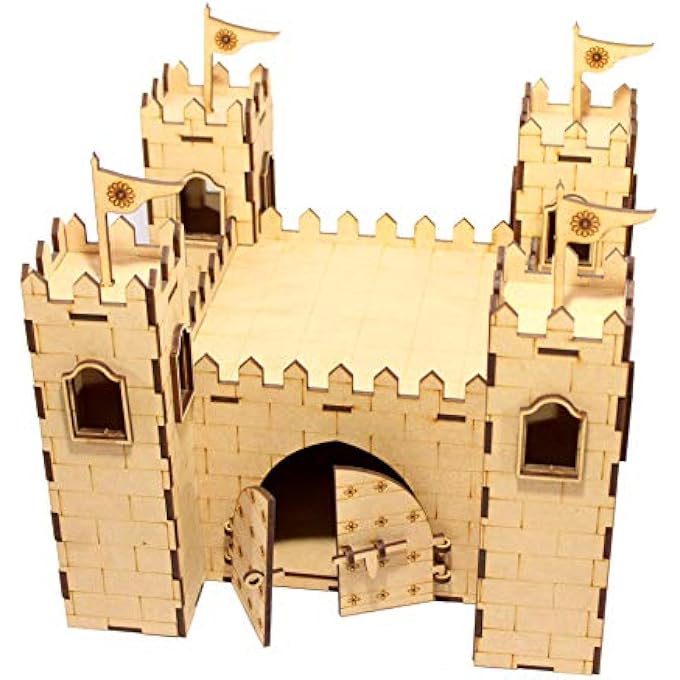 WOODEN 3D PUZZLE CASTLE - BIG SIZE AND INDIAN FORT - HOME DECOR, CONSTRUCTION TOY, MODELING KIT, SCHOOL PROJECT - EASY TO ASSEMBLE - Image 2